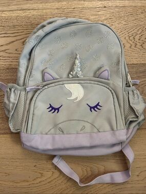 POTTERY BARN KIDS BACKPACK Purple Sparkly Unicorn - Small